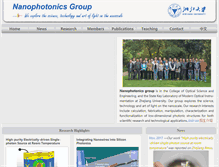Tablet Screenshot of nanophotonics.zju.edu.cn